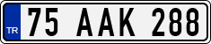 License plate of Turkey, Regular plates