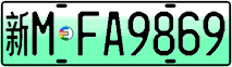 License plate of China, Electric vehicles