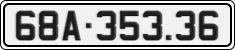 License plate of Vietnam, Cars
