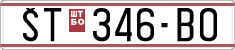 License plate of North Macedonia, Regular plates (1993)