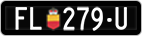 License plate of Liechtenstein, Dealer (with 