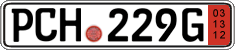 German license plate, Export transit plates