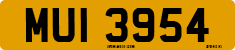License plate of the United Kingdom, Northern Ireland (1966)