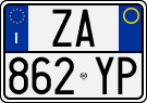License plate of Italy, Cars (1994 year series)