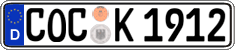 German license plate, Regular plates