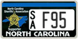North Carolina, Specialty plates (A/B XXXX)