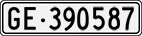 License plate of Switzerland, Cars