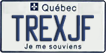 Quebec, Vanity Plates