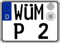 German license plate, Regular plates
