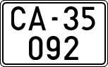 License plates of Spain, 1900 year series