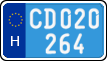 license plates of Hungary, Diplomatic