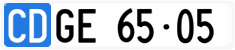 License plate of Switzerland, Diplomatic
