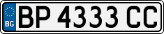 License plate of Bulgaria, Cars