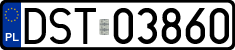 License plates of Poland, Regular car plates