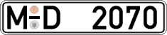 German license plate, Regular plates