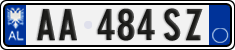 License plate of Albania, Cars (2011)