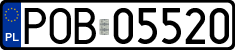License plates of Poland, Regular car plates