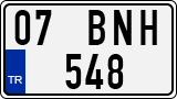 License plate of Turkey, Regular plates