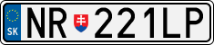License plate of Slovakia, Cars