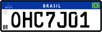 License plate of Brazil, Private owners (Mercosul)