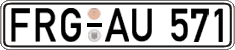 German license plate, Regular plates