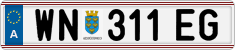 License plate of Austria, Regular plates
