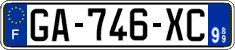 French license plate, SIV (ordinary)