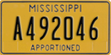 Mississippi, Apportioned