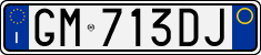 License plate of Italy, Cars (1994 year series)