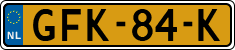 License plate of the Netherlands, Cars