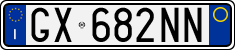 License plate of Italy, Cars (1994 year series)