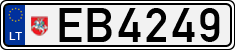 License plate of Lithuania, Electric vehicles