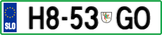 License plate of Slovenia, Trailers