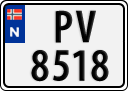 License plate of Norway, Trailers, motorcycles, special vehicles