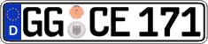 German license plate, Regular plates