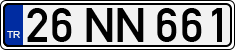 License plate of Turkey, Regular plates