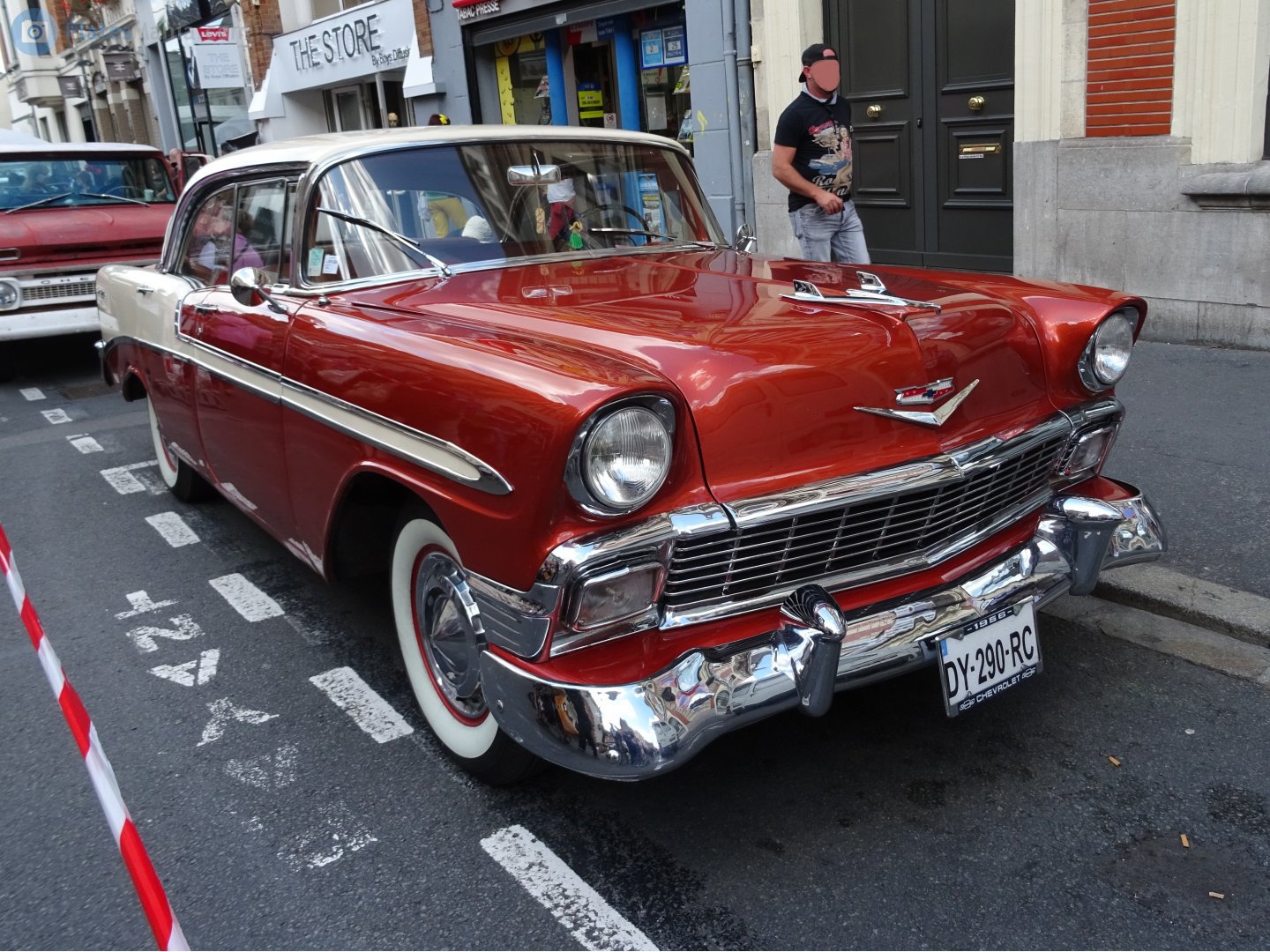 DY-290-RC, Chevrolet Bel Air 2nd gen 1956 4-door Hardtop (2413; A-body), 1st facelift, 1955–1956