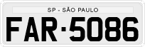 License plate of Brazil, Private owners (1990)