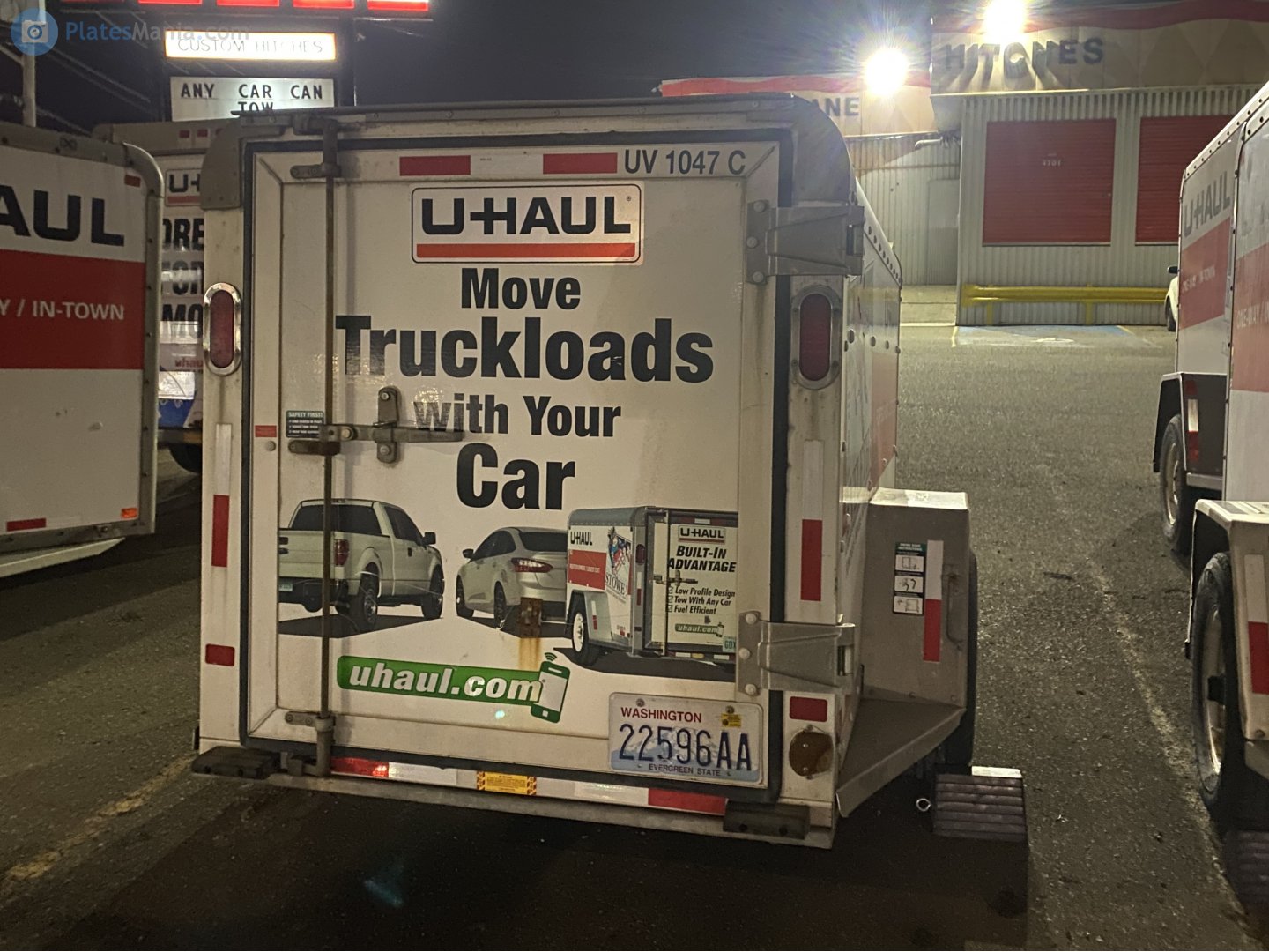 22596AA, U-Haul 4' x 8' Cargo Trailer (UV) 