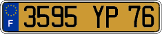 French license plate, FNI