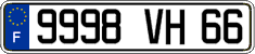 French license plate, FNI