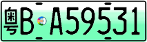 License plate of China, Electric vehicles
