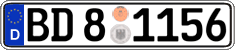 German license plate, Authorities and federal agencies