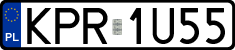 License plates of Poland, Regular car plates