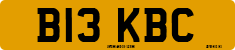 License plate of the United Kingdom, 1983 year system