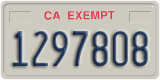 California, Exempt (1234567)