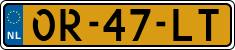 License plate of the Netherlands, Semi-trailers
