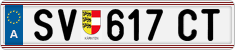 License plate of Austria, Regular plates