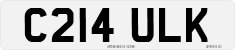 License plate of the United Kingdom, 1983 year system