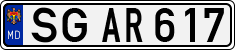 License plate of Moldova, Cars (1992)